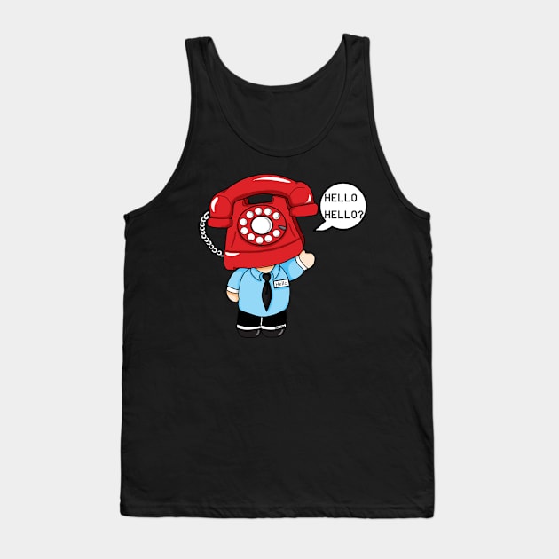 Hello Phone Guy Tank Top by Bat13SJx